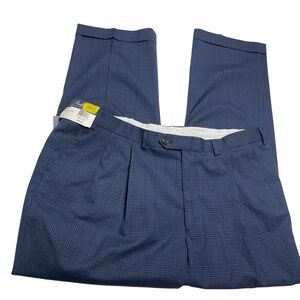 Ralph Ralph Lauren Eamuel comfort flex pants Pleated Dress pants 40x29 BLUE